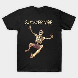 Passing Summer Skeleton Catches Up With Summer T-Shirt